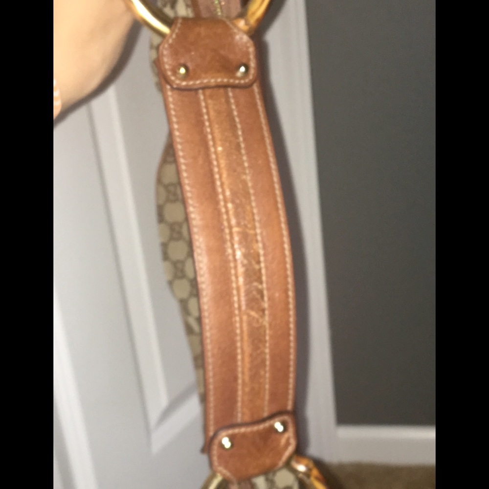 Gucci bamboo/leather detail hobo handbag - Picture 2 of 4